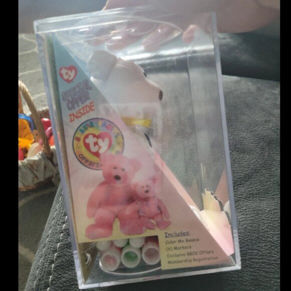 2002 Color Me Bear Ty Beanie Baby Plush Collectible - Picture 4 of 6